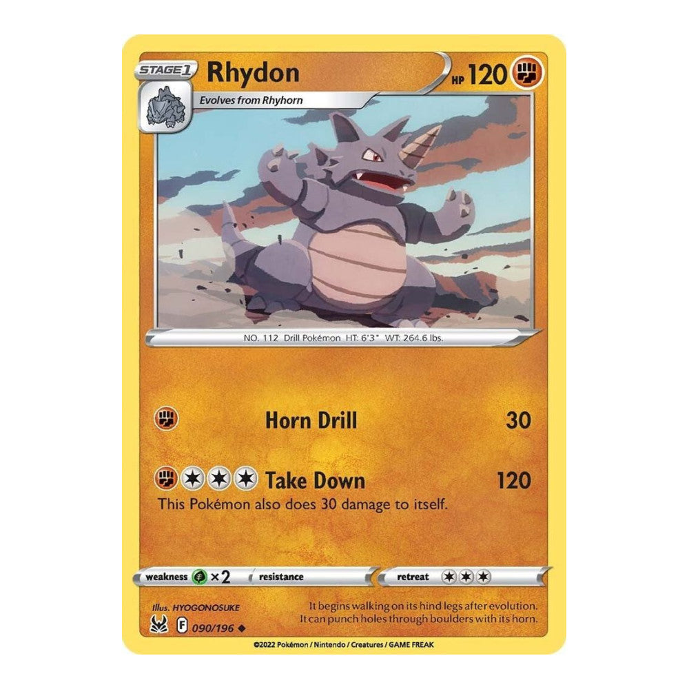 SWSH11: Lost Origin (SWSH11) - Rhydon (#090/196) (Near Mint)