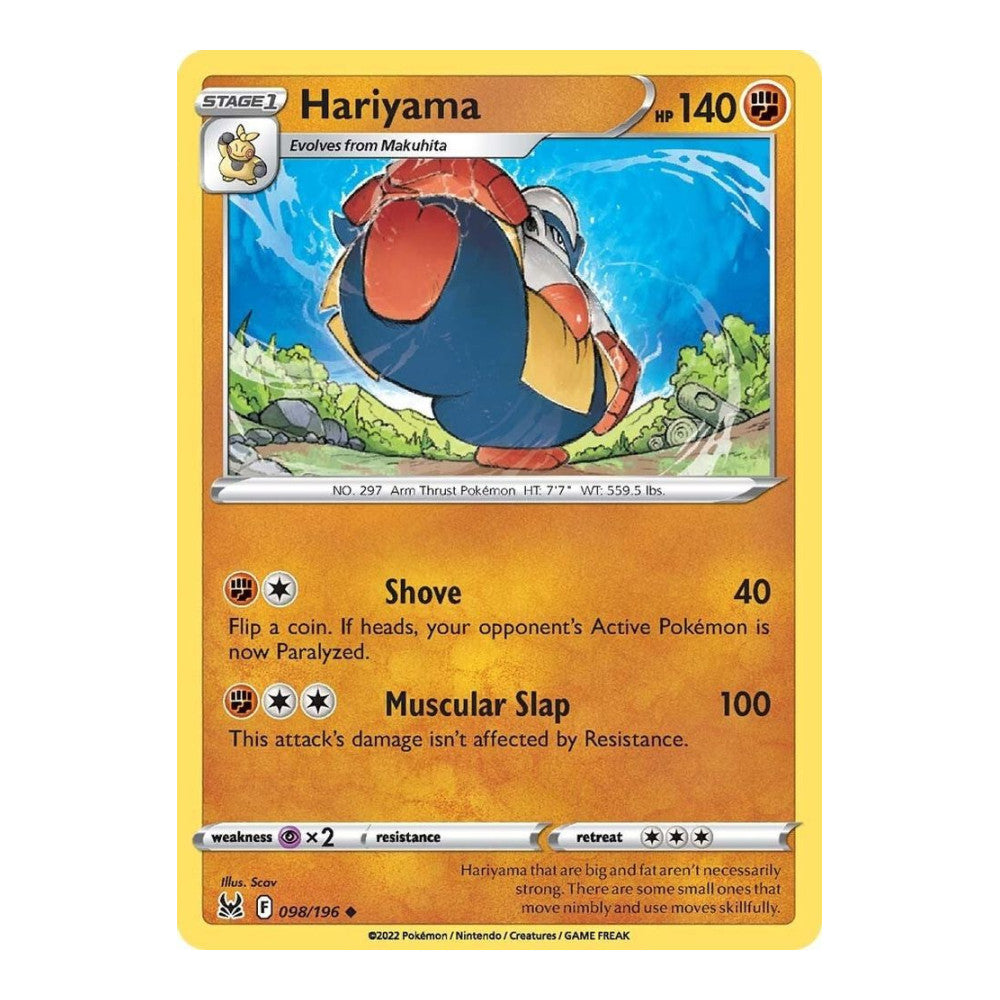 SWSH11: Lost Origin (SWSH11) - Hariyama (#098/196) (Near Mint)