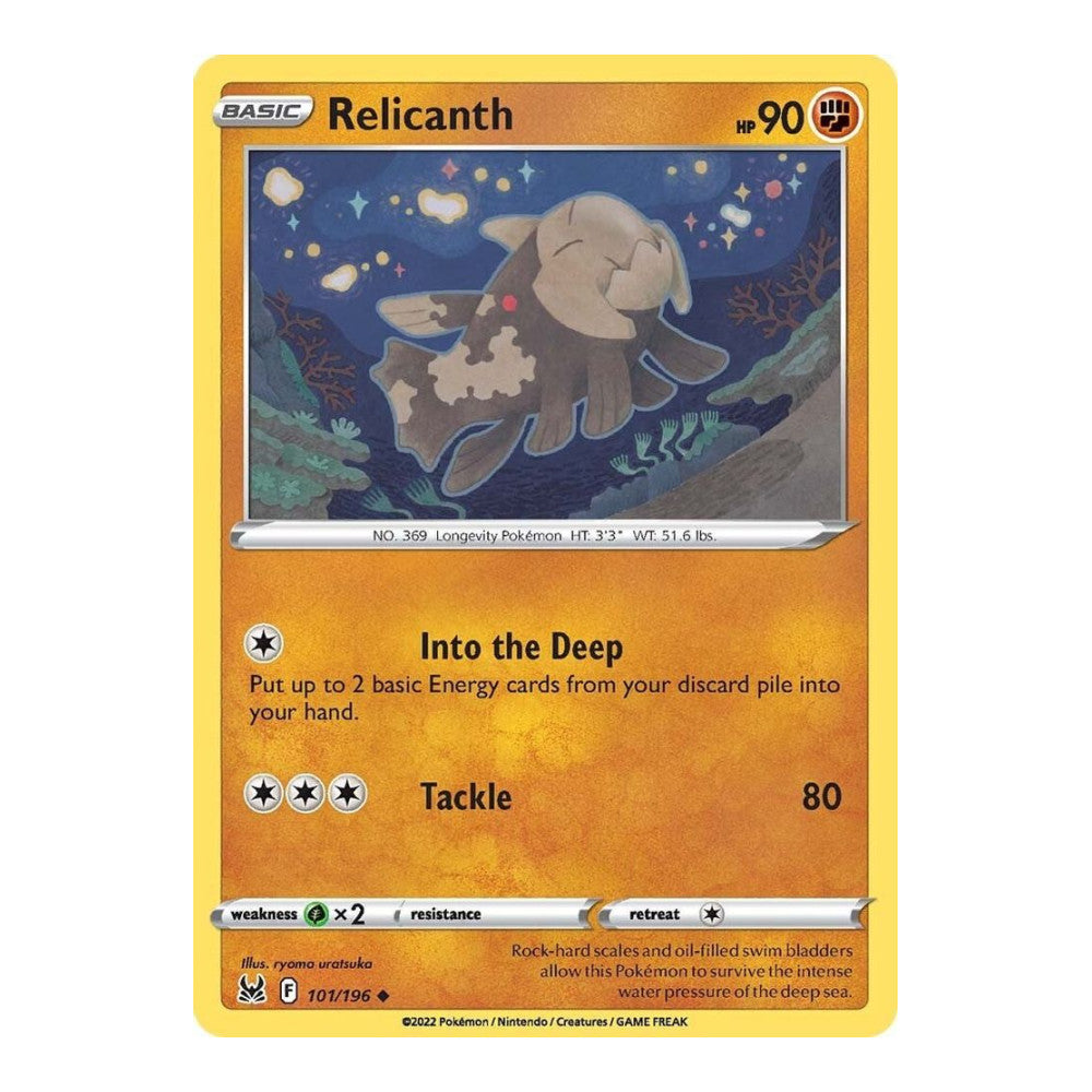 SWSH11: Lost Origin (SWSH11) - Relicanth (#101/196) (Near Mint)