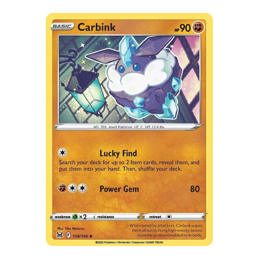 SWSH11: Lost Origin (SWSH11) - Carbink (#108/196) (Near Mint)