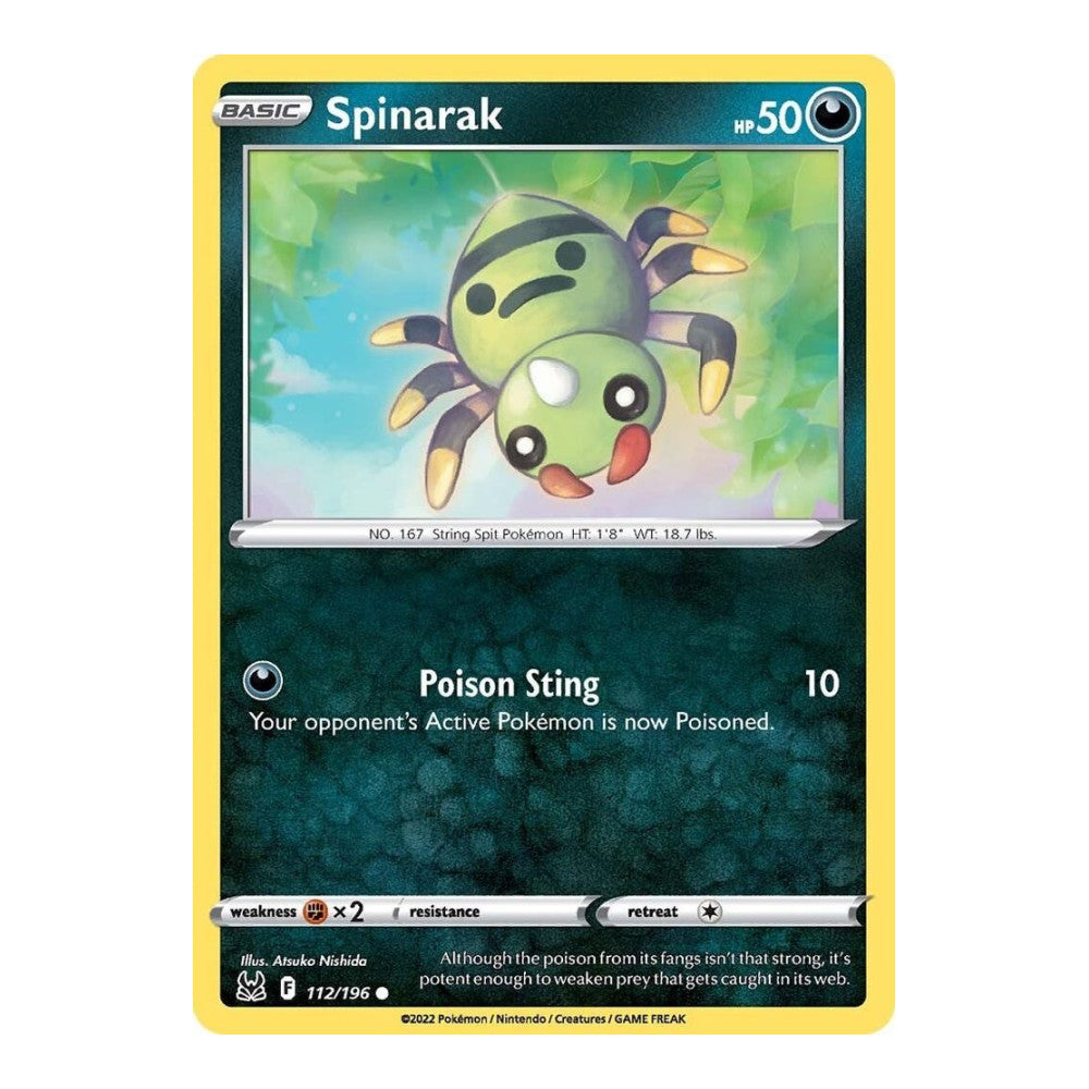 SWSH11: Lost Origin (SWSH11) - Spinarak (#112/196) (Near Mint)