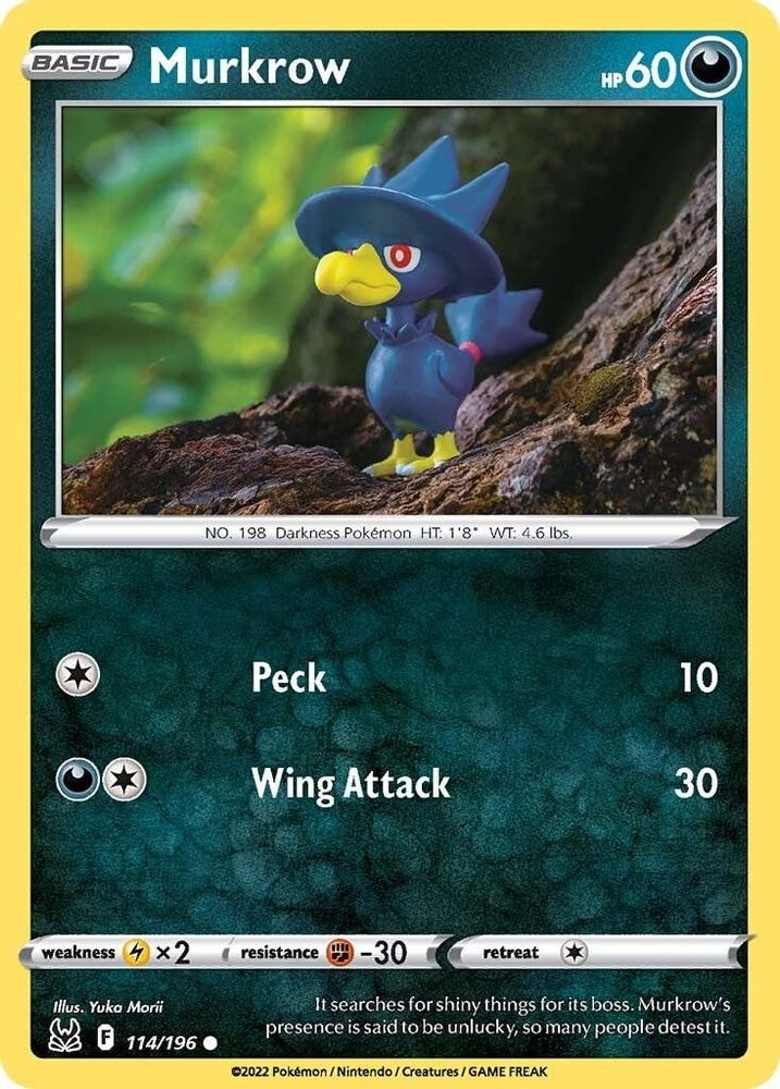SWSH11: Lost Origin (SWSH11) - Murkrow (#114/196, Common) ()