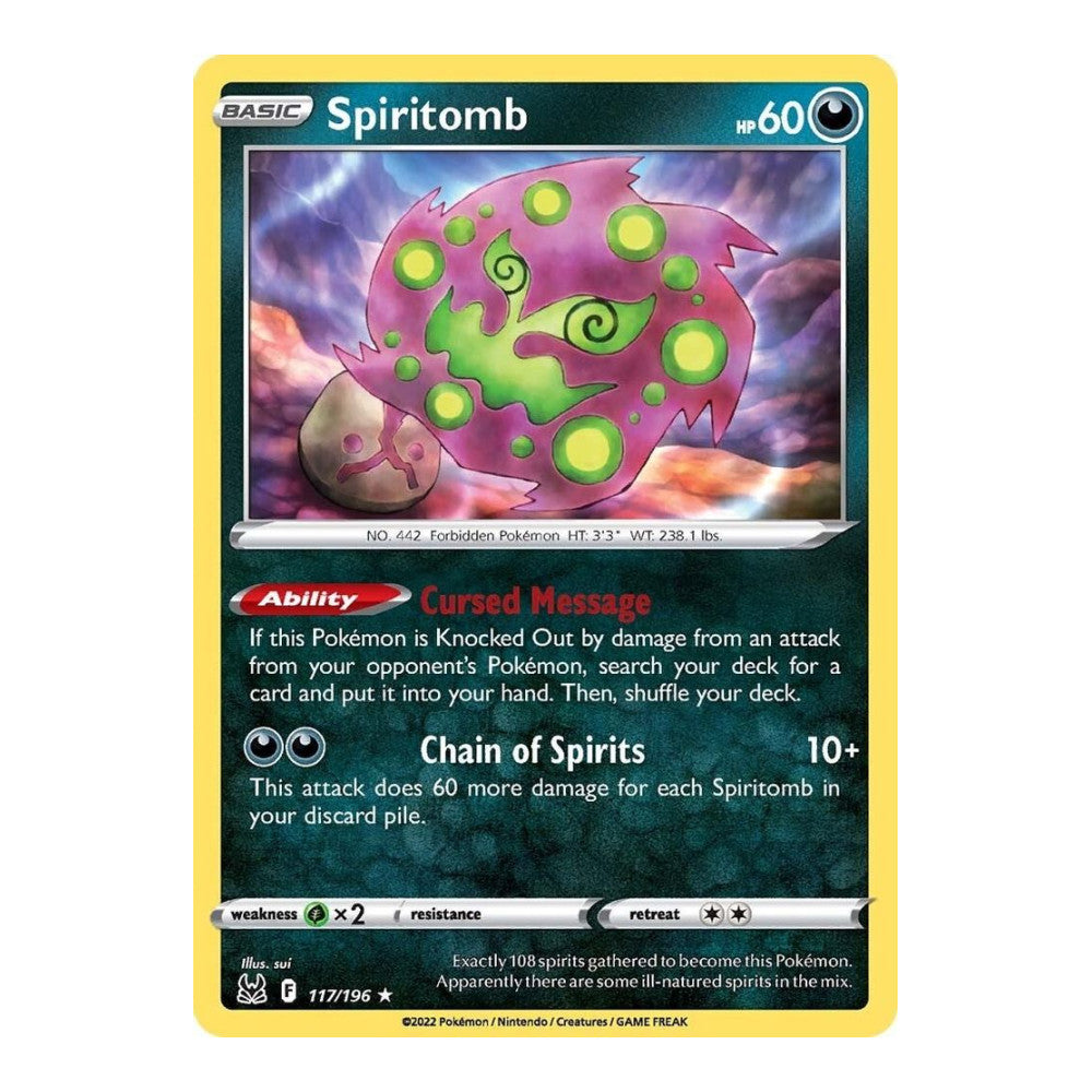 SWSH11: Lost Origin (SWSH11) - Spiritomb (#117/196) (Near Mint)