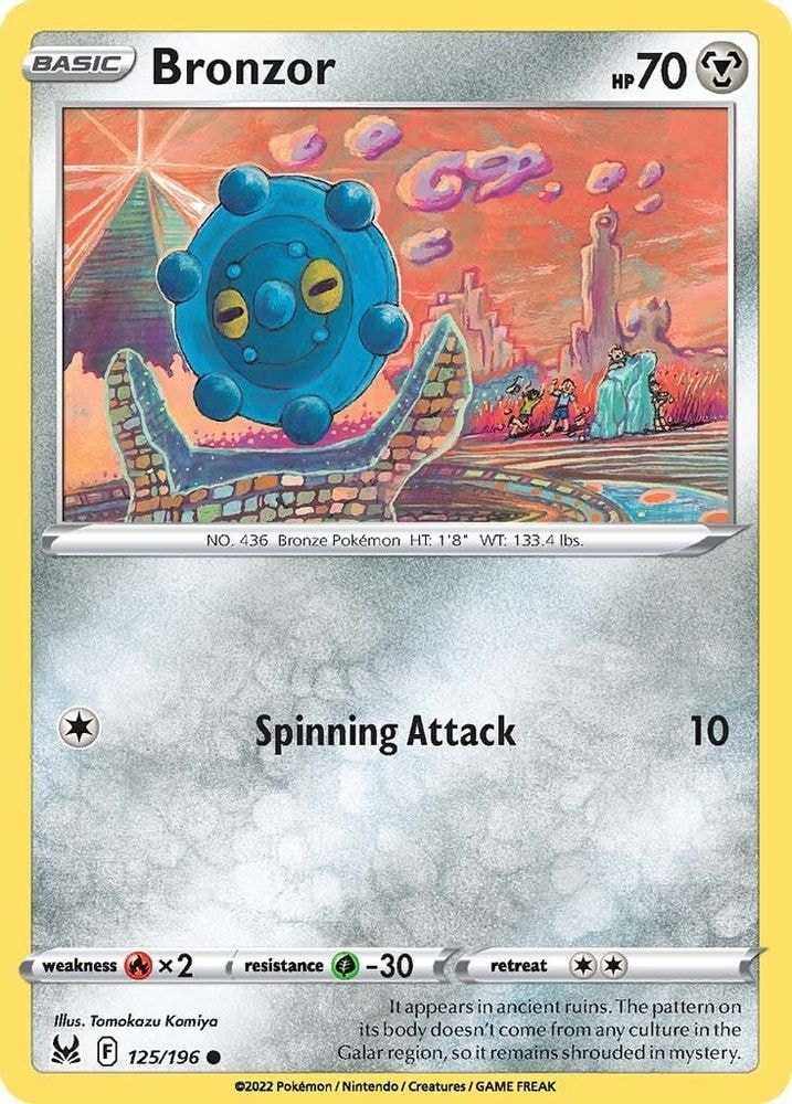 SWSH11: Lost Origin (SWSH11) - Bronzor (#125/196, Common) ()