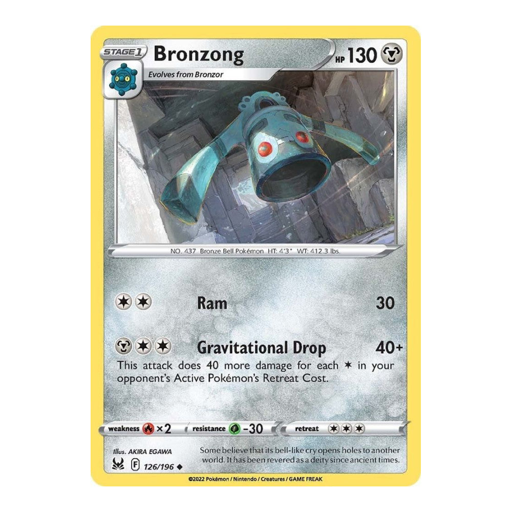 SWSH11: Lost Origin (SWSH11) - Bronzong (#126/196) (Near Mint)