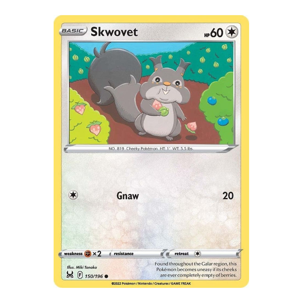 SWSH11: Lost Origin (SWSH11) - Skwovet (#150/196) (Near Mint)