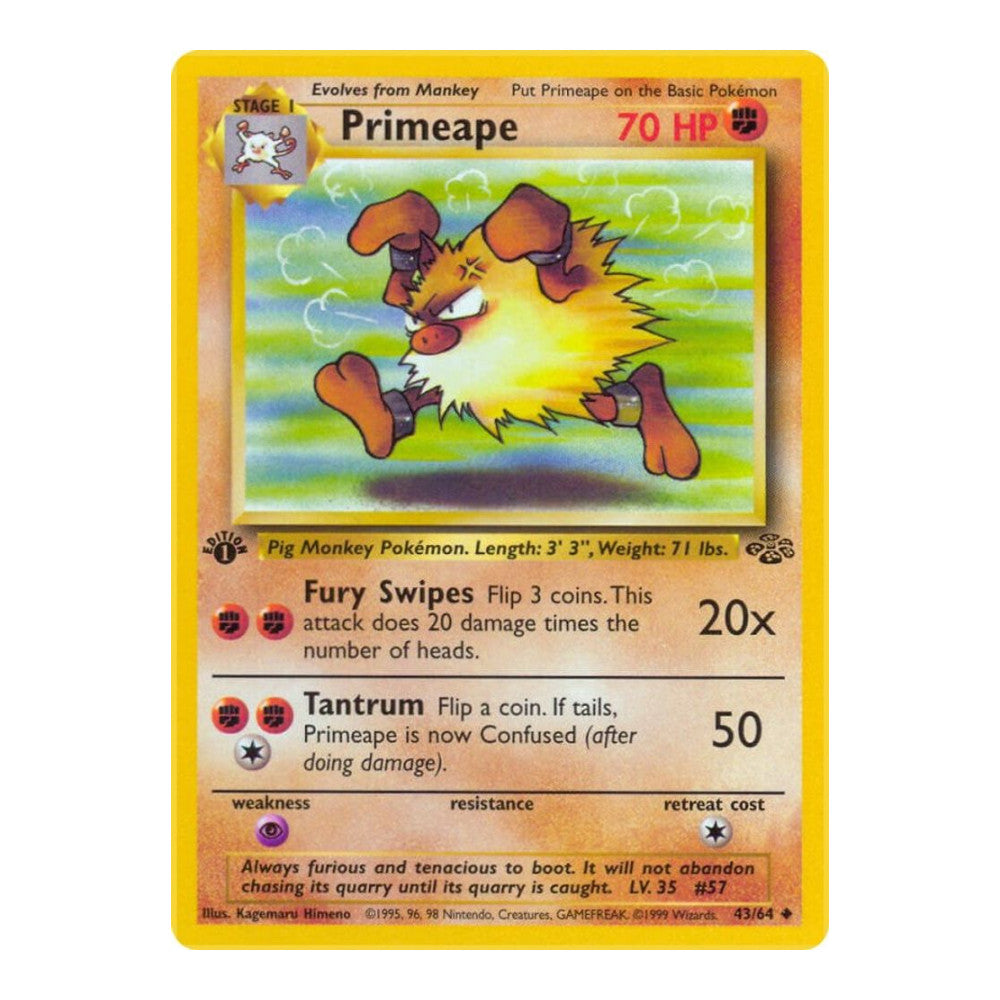 Jungle (JU) - Primeape (#43/64) (Near Mint)
