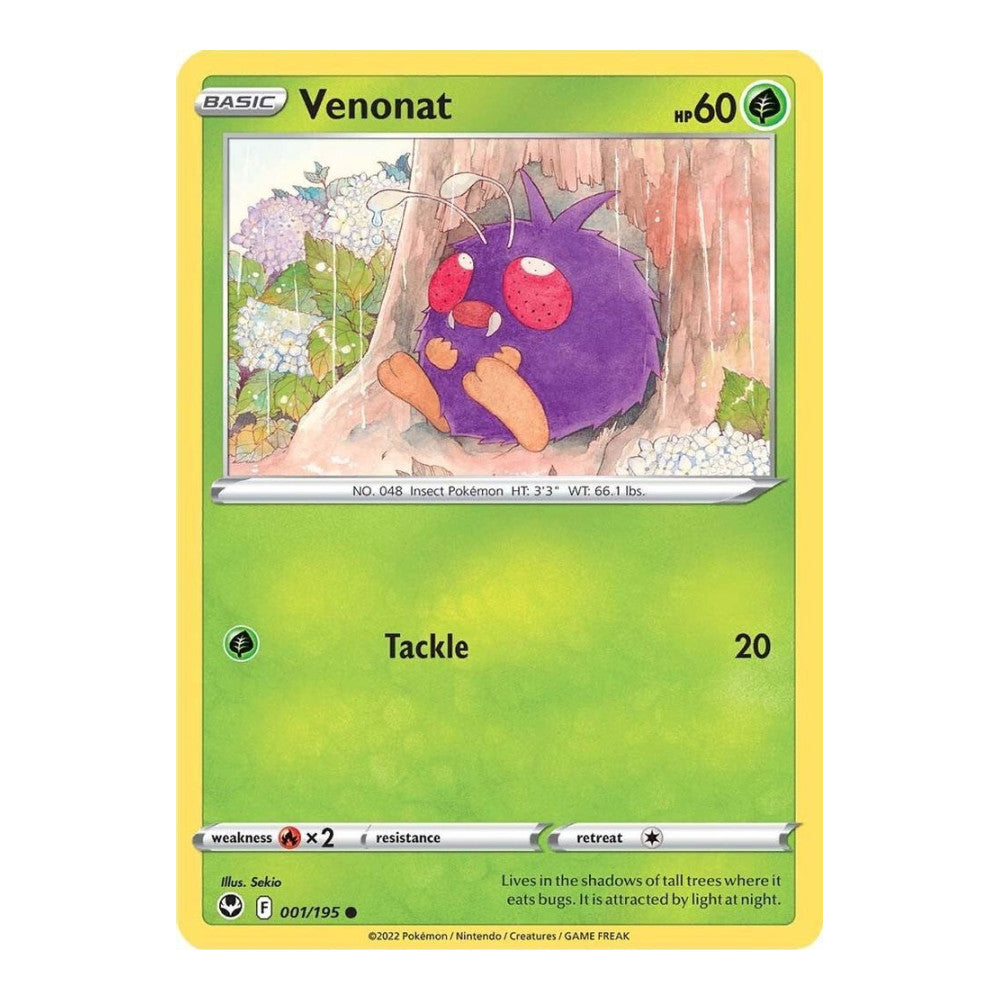 SWSH12: Silver Tempest (SWSH12) - Venonat (#001/195) (Near Mint)