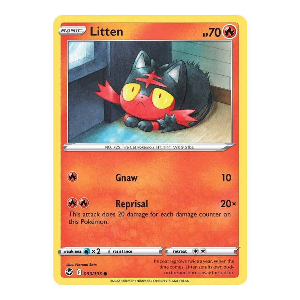 SWSH12: Silver Tempest (SWSH12) - Litten (#030/195) (Near Mint)