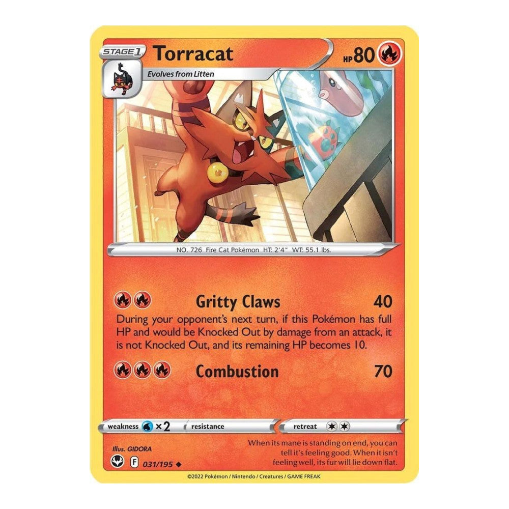 SWSH12: Silver Tempest (SWSH12) - Torracat (#031/195) (Near Mint)