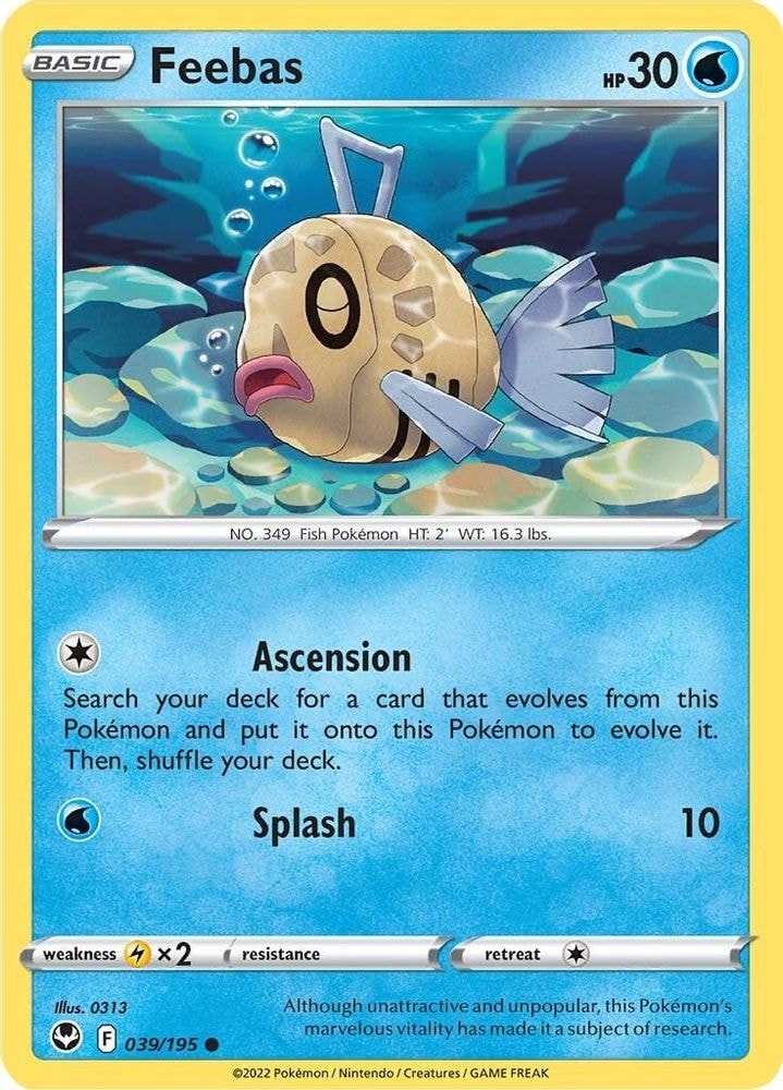 SWSH12: Silver Tempest (SWSH12) - Feebas (#039/195, Common) ()