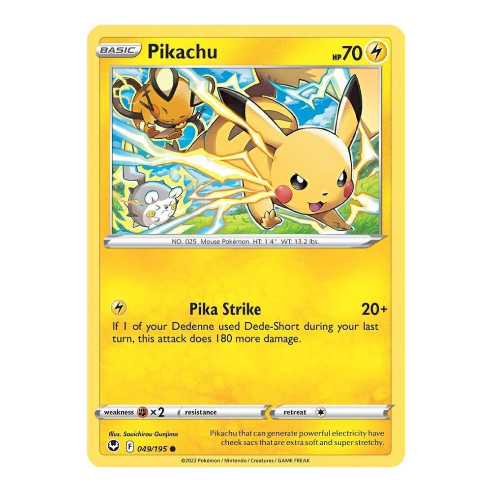 SWSH12: Silver Tempest (SWSH12) - Pikachu (#049/195) (Near Mint)