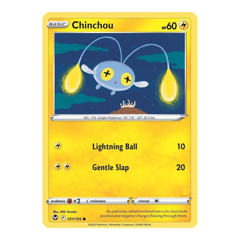 SWSH12: Silver Tempest (SWSH12) - Chinchou (#051/195) (Near Mint)