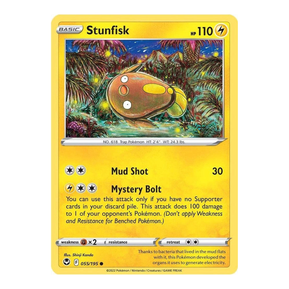 SWSH12: Silver Tempest (SWSH12) - Stunfisk (#055/195) (Near Mint)