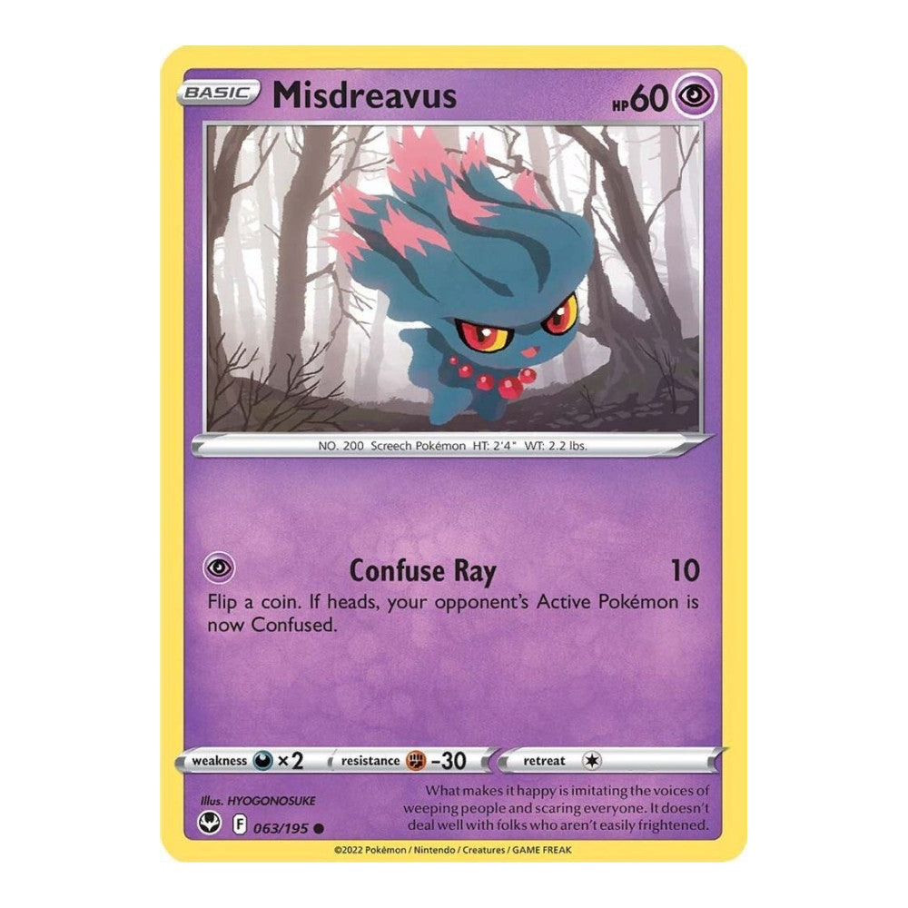 SWSH12: Silver Tempest (SWSH12) - Misdreavus (#063/195) (Near Mint)