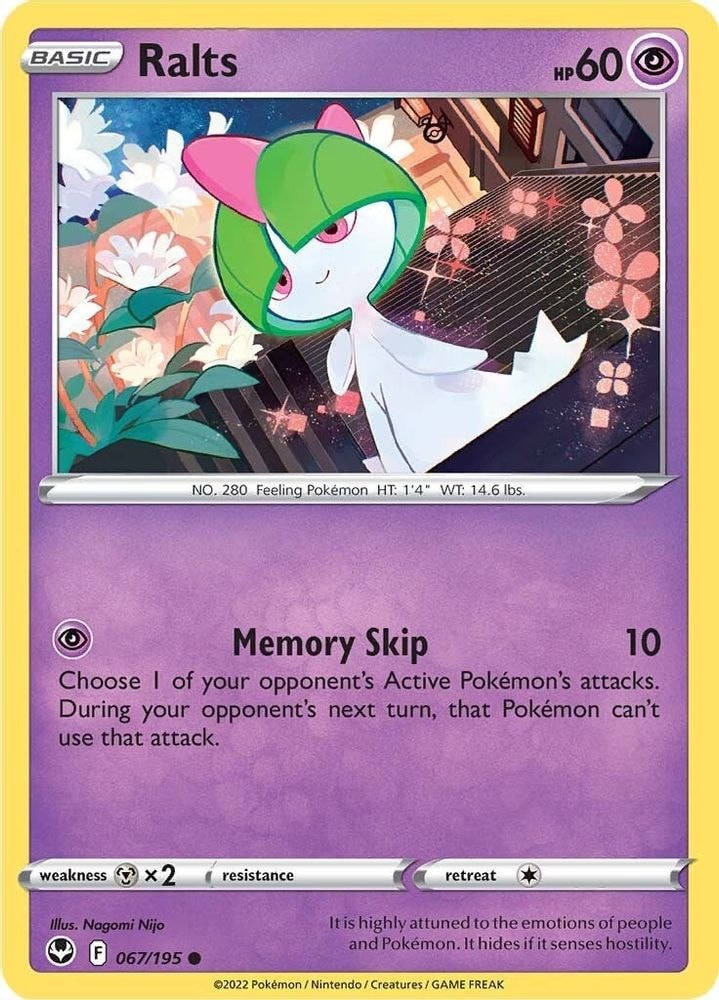 SWSH12: Silver Tempest (SWSH12) - Ralts (#067/195, Common) ()