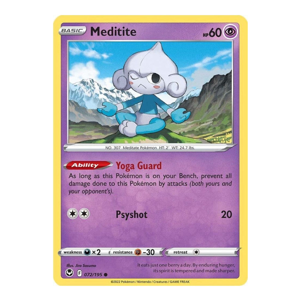 SWSH12: Silver Tempest (SWSH12) - Meditite (#072/195) (Near Mint)