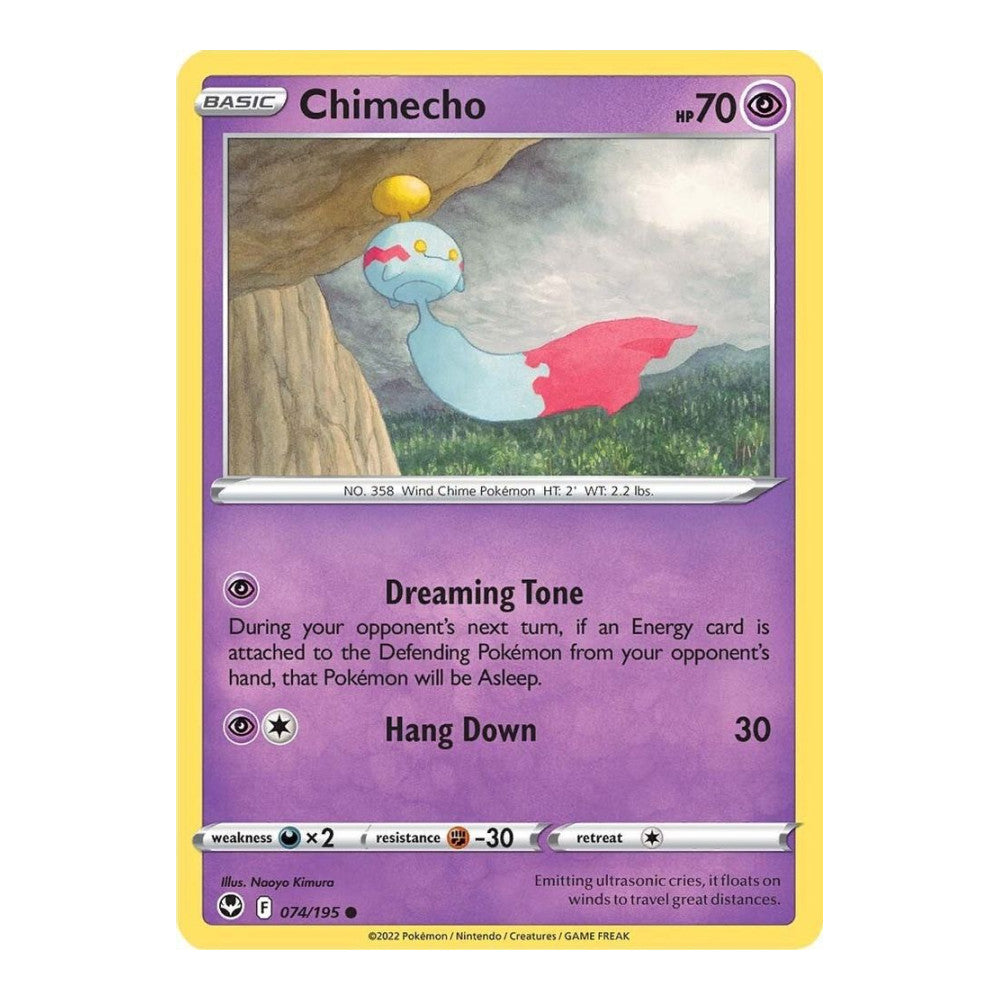 SWSH12: Silver Tempest (SWSH12) - Chimecho (#074/195) (Near Mint)