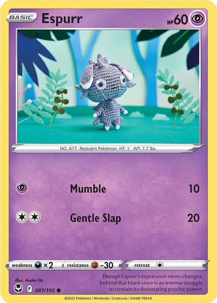 SWSH12: Silver Tempest (SWSH12) - Espurr (#081/195, Common) ()