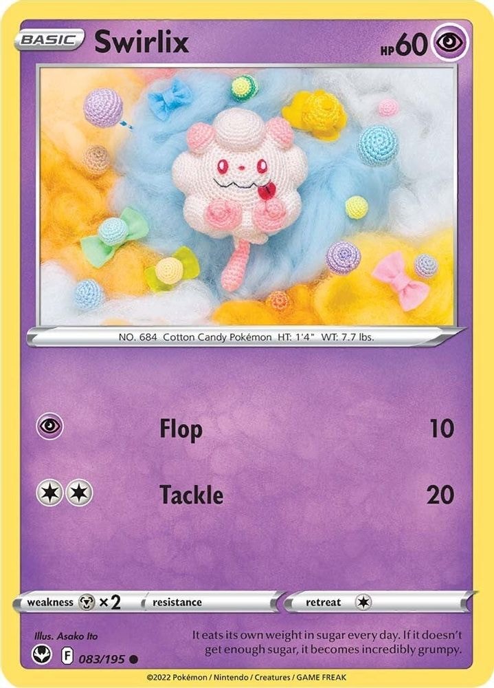 SWSH12: Silver Tempest (SWSH12) - Swirlix (#083/195, Common) ()