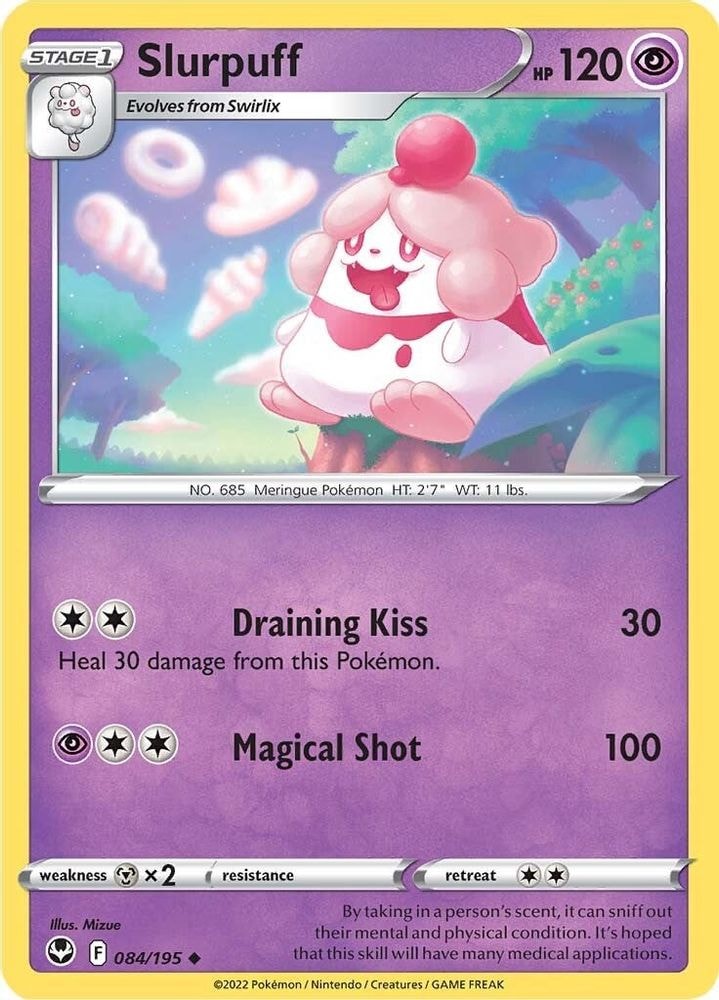 SWSH12: Silver Tempest (SWSH12) - Slurpuff (#084/195, Uncommon) ()