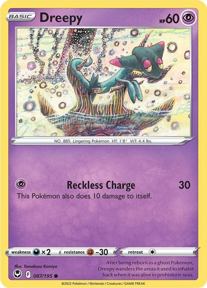 SWSH12: Silver Tempest (SWSH12) - Dreepy (#087/195, Common) ()