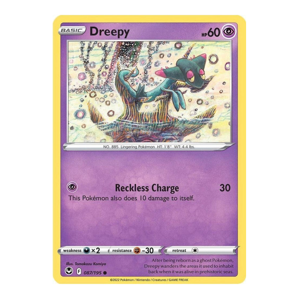 SWSH12: Silver Tempest (SWSH12) - Dreepy (#087/195) (Near Mint)