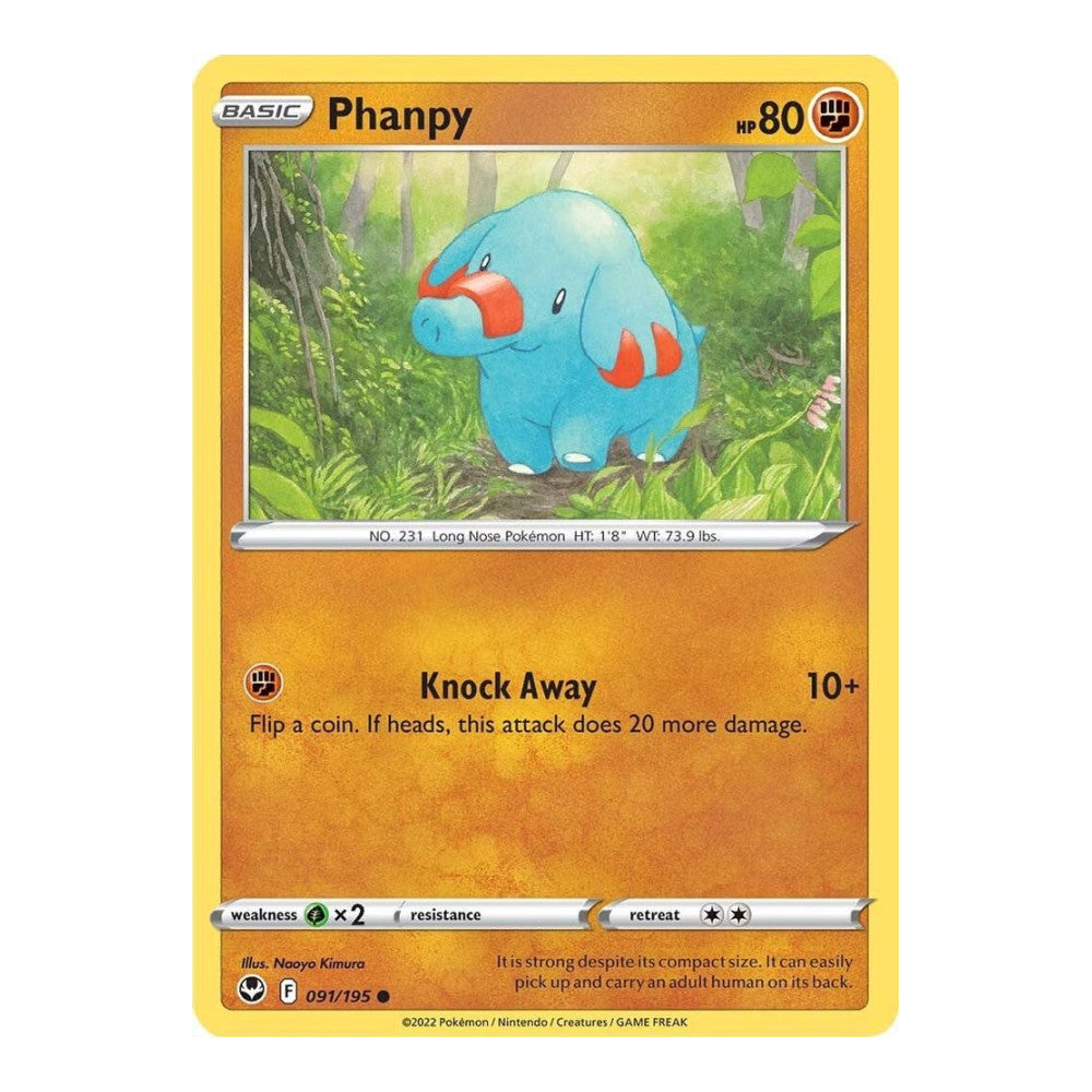 SWSH12: Silver Tempest (SWSH12) - Phanpy (#091/195) (Near Mint)