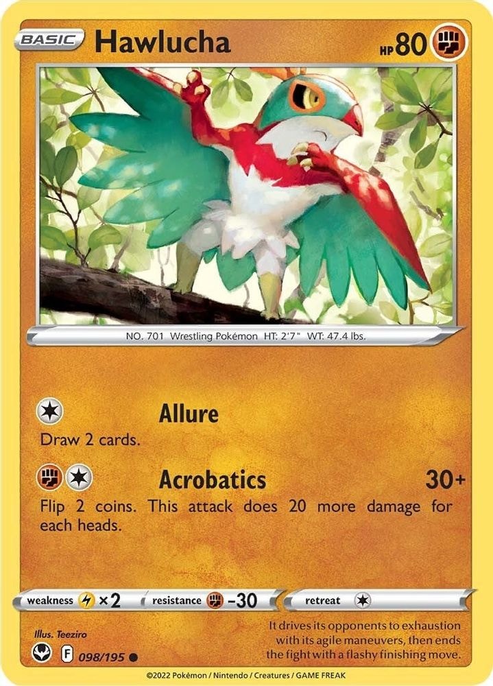SWSH12: Silver Tempest (SWSH12) - Hawlucha (#098/195, Common) ()