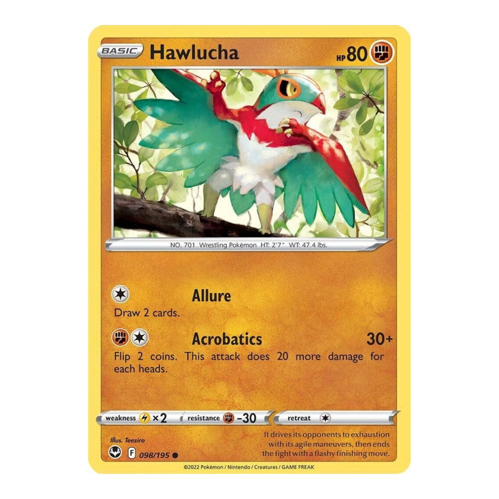 SWSH12: Silver Tempest (SWSH12) - Hawlucha (#098/195) (Near Mint)