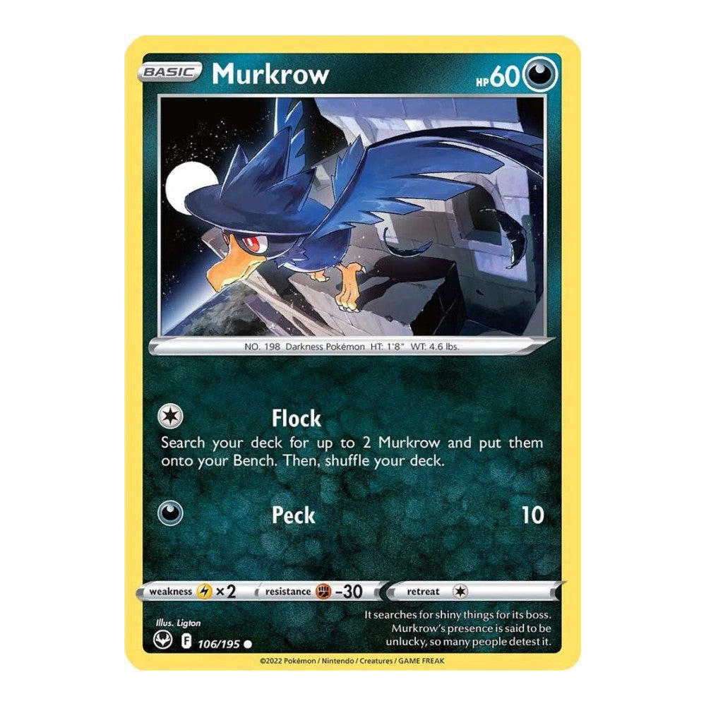 SWSH12: Silver Tempest (SWSH12) - Murkrow (#106/195) (Near Mint)