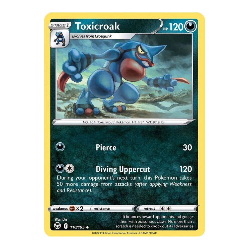 SWSH12: Silver Tempest (SWSH12) - Toxicroak (#110/195) (Near Mint)