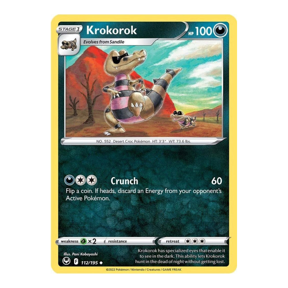 SWSH12: Silver Tempest (SWSH12) - Krokorok (#112/195) (Near Mint)