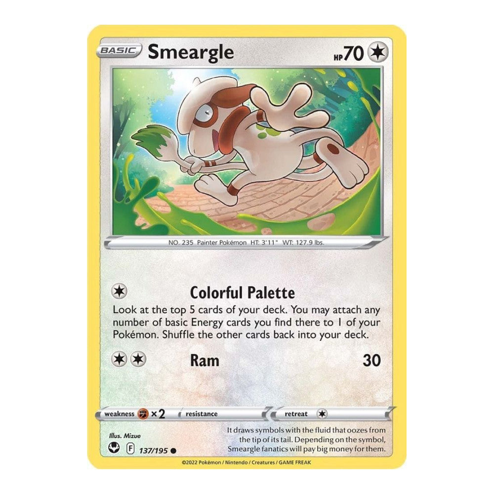 SWSH12: Silver Tempest (SWSH12) - Smeargle (#137/195) (Near Mint)