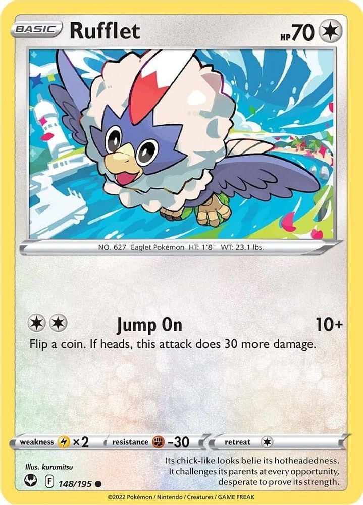 SWSH12: Silver Tempest (SWSH12) - Rufflet (#148/195, Common) ()