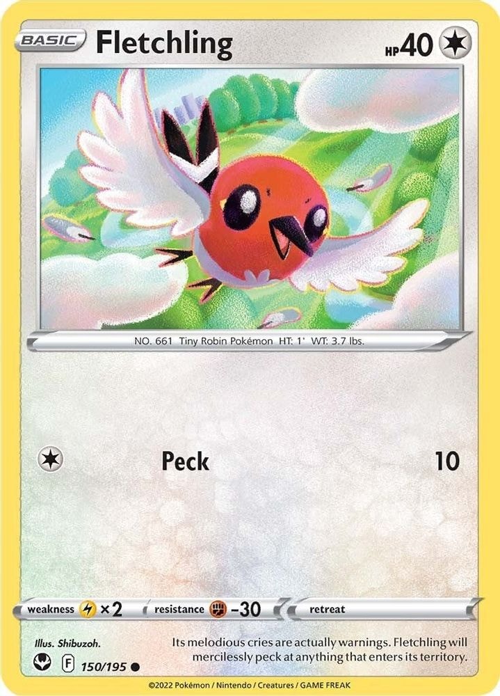 SWSH12: Silver Tempest (SWSH12) - Fletchling (#150/195, Common) ()