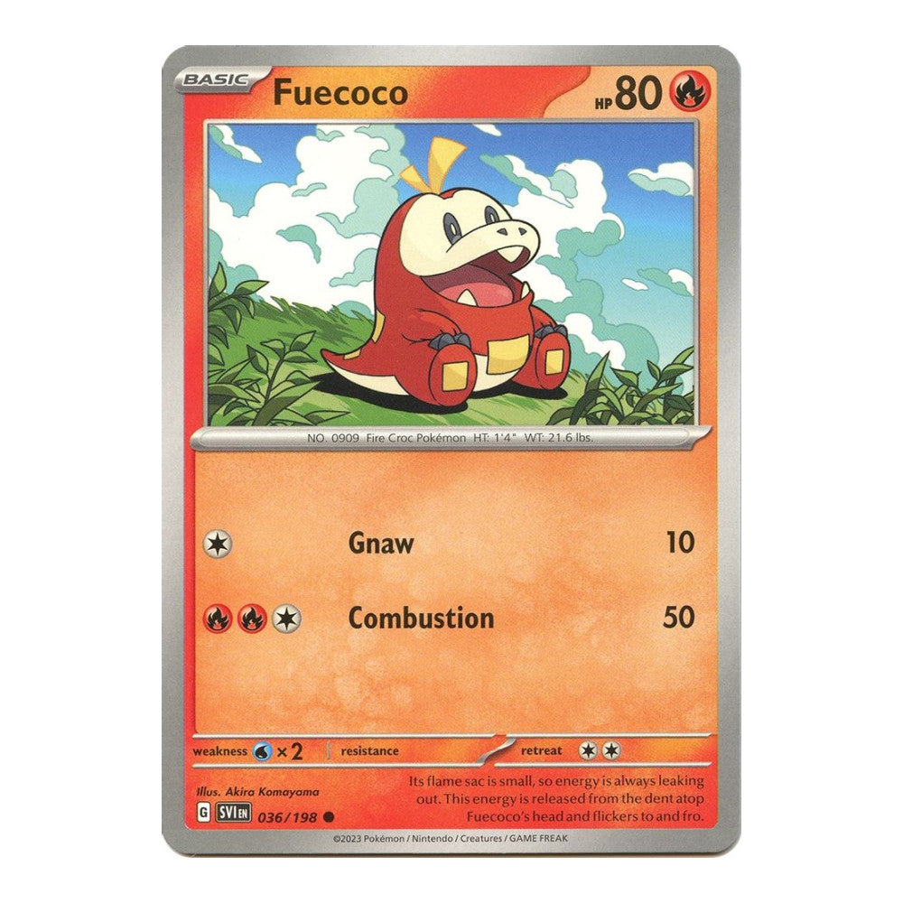 SV01: Scarlet & Violet Base Set (SVI) - Fuecoco (#036/198) (Near Mint)