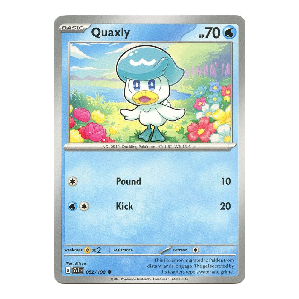 SV01: Scarlet & Violet Base Set (SVI) - Quaxly (#052/198) (Near Mint)