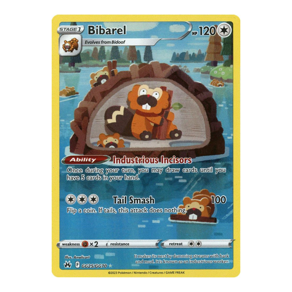 SWSH: Crown Zenith: Galarian Gallery (CRZ:GG) - Bibarel (#GG25/GG70) (Near Mint)