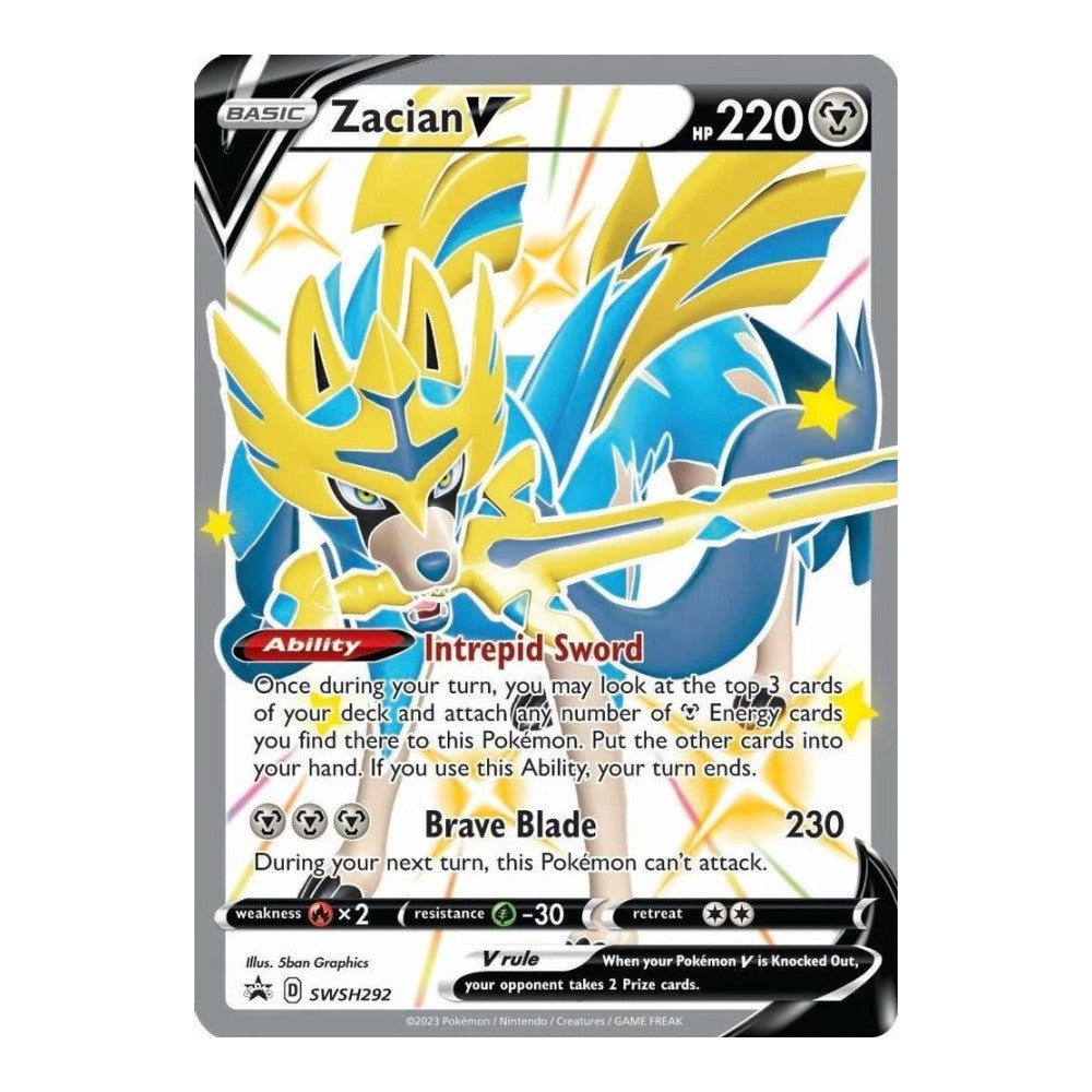 SWSH: Sword & Shield Promo Cards (SWSD) - Zacian V Shiny SWSH292 (#SWSH292) (Near Mint)