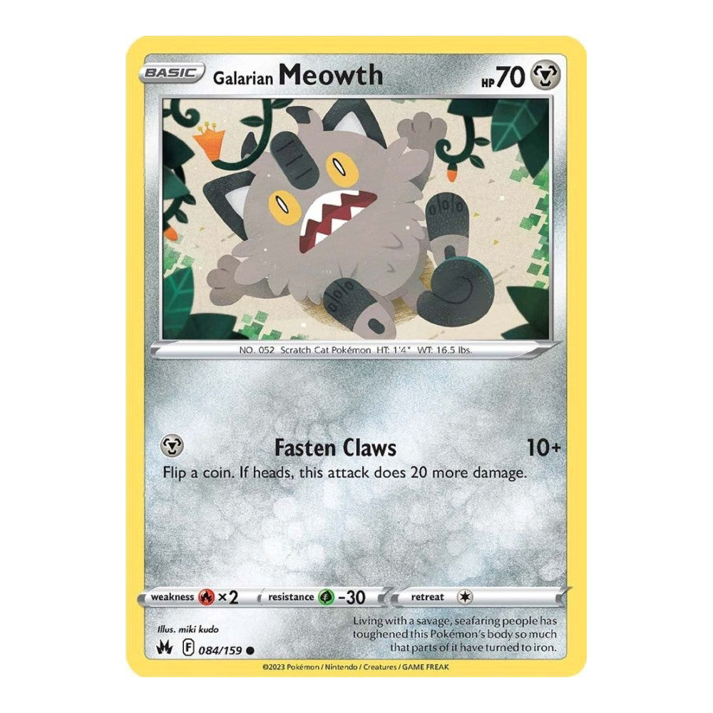 SWSH: Crown Zenith (CRZ) - Galarian Meowth (#084/159) (Near Mint)