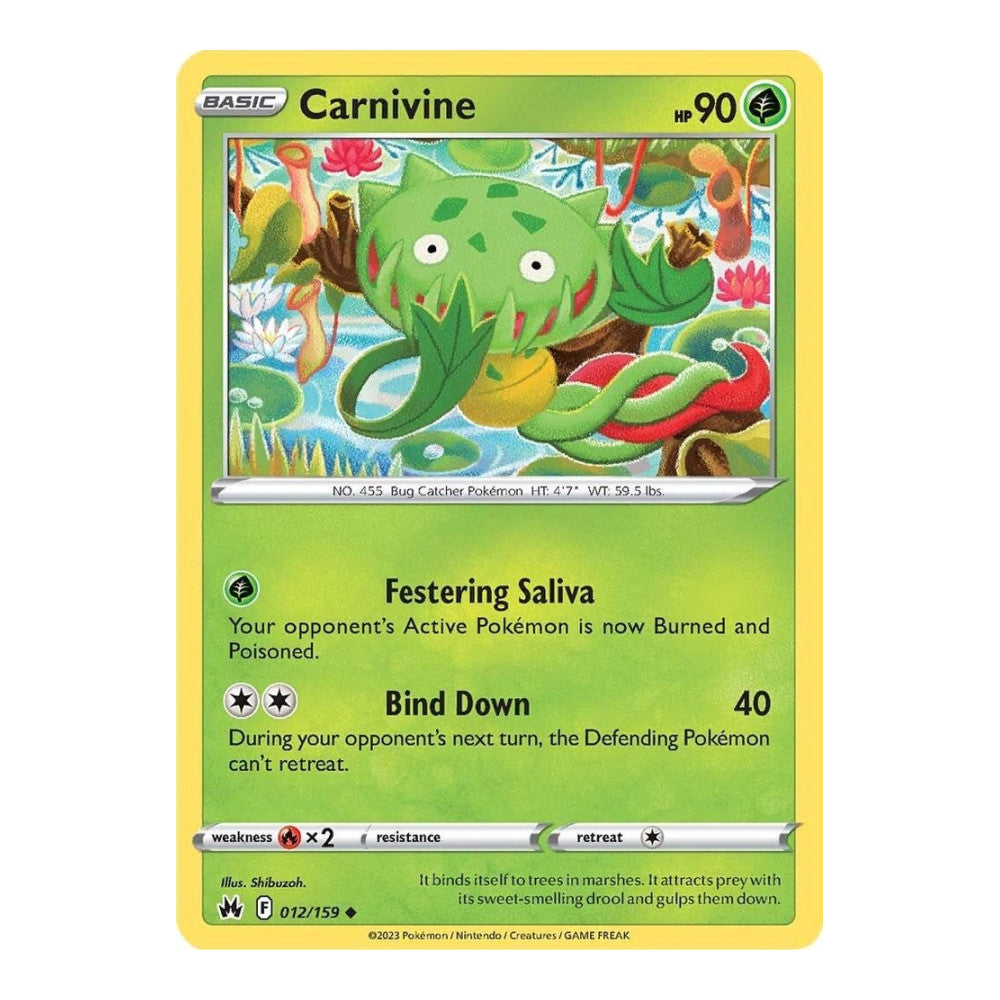 SWSH: Crown Zenith (CRZ) - Carnivine (#012/159) (Near Mint)
