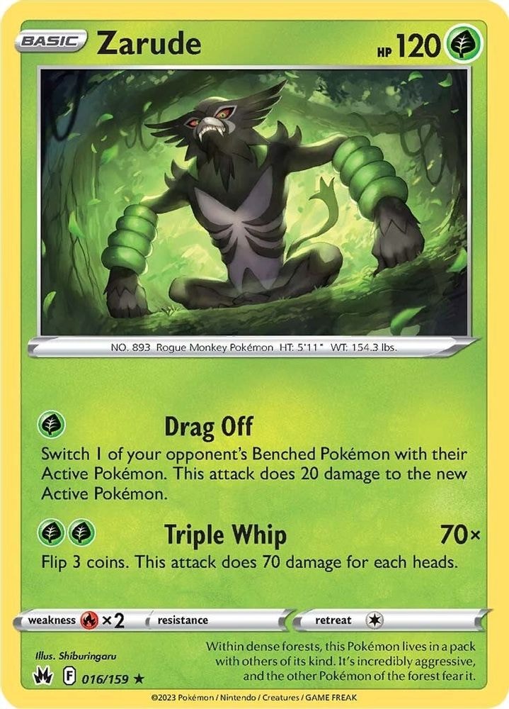 SWSH: Crown Zenith (CRZ) - Zarude (#016/159, Holo Rare) ()