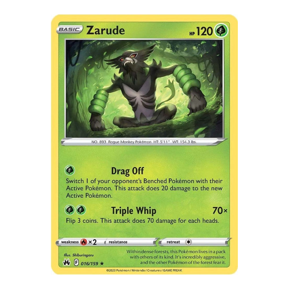 SWSH: Crown Zenith (CRZ) - Zarude (#016/159) (Near Mint)