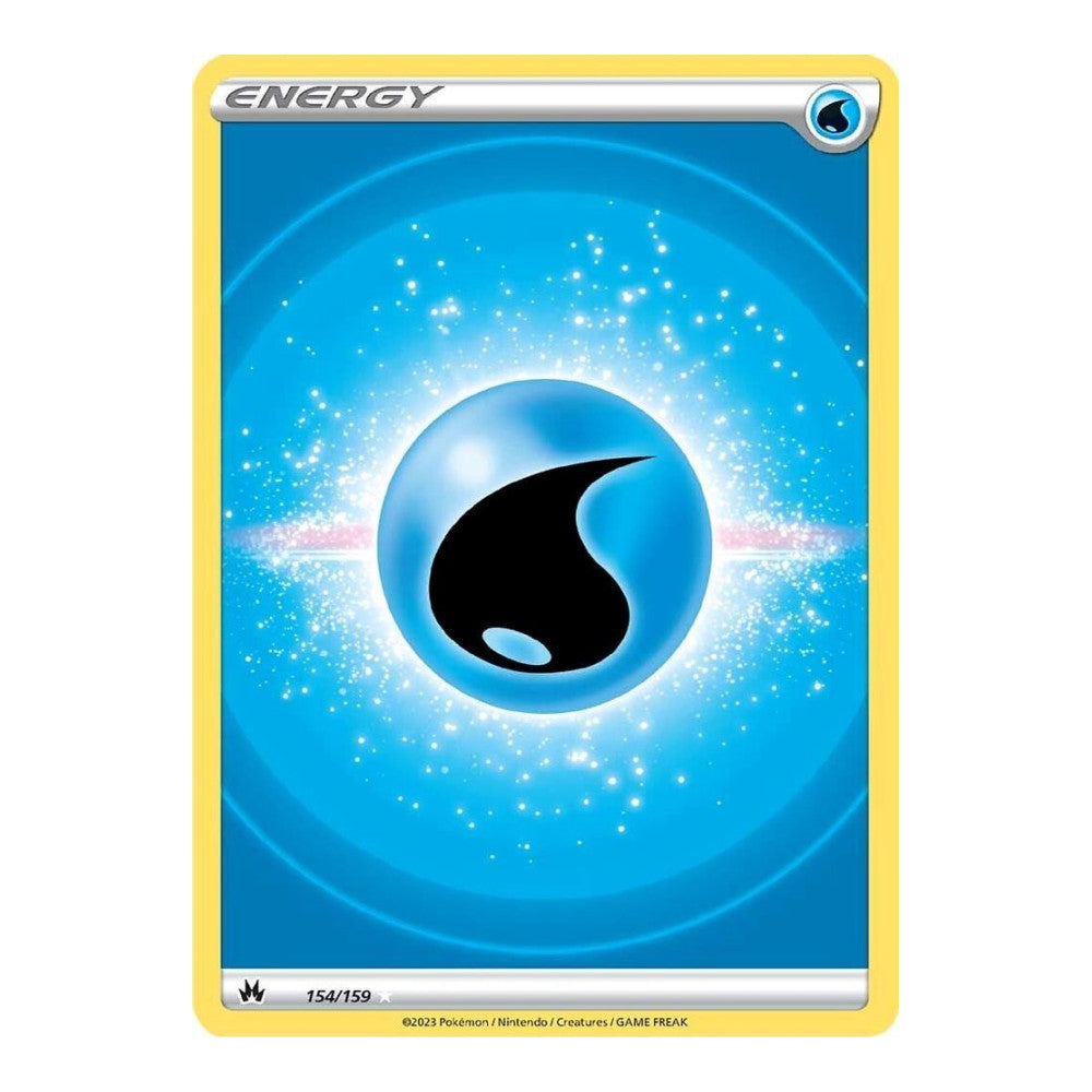 SWSH: Crown Zenith (CRZ) - Water Energy Texture Full Art (#154/159) (Near Mint)