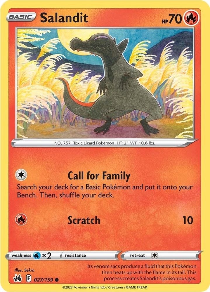SWSH: Crown Zenith (CRZ) - Salandit (#027/159, Common) ()