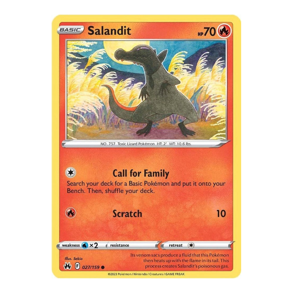 SWSH: Crown Zenith (CRZ) - Salandit (#027/159) (Near Mint)