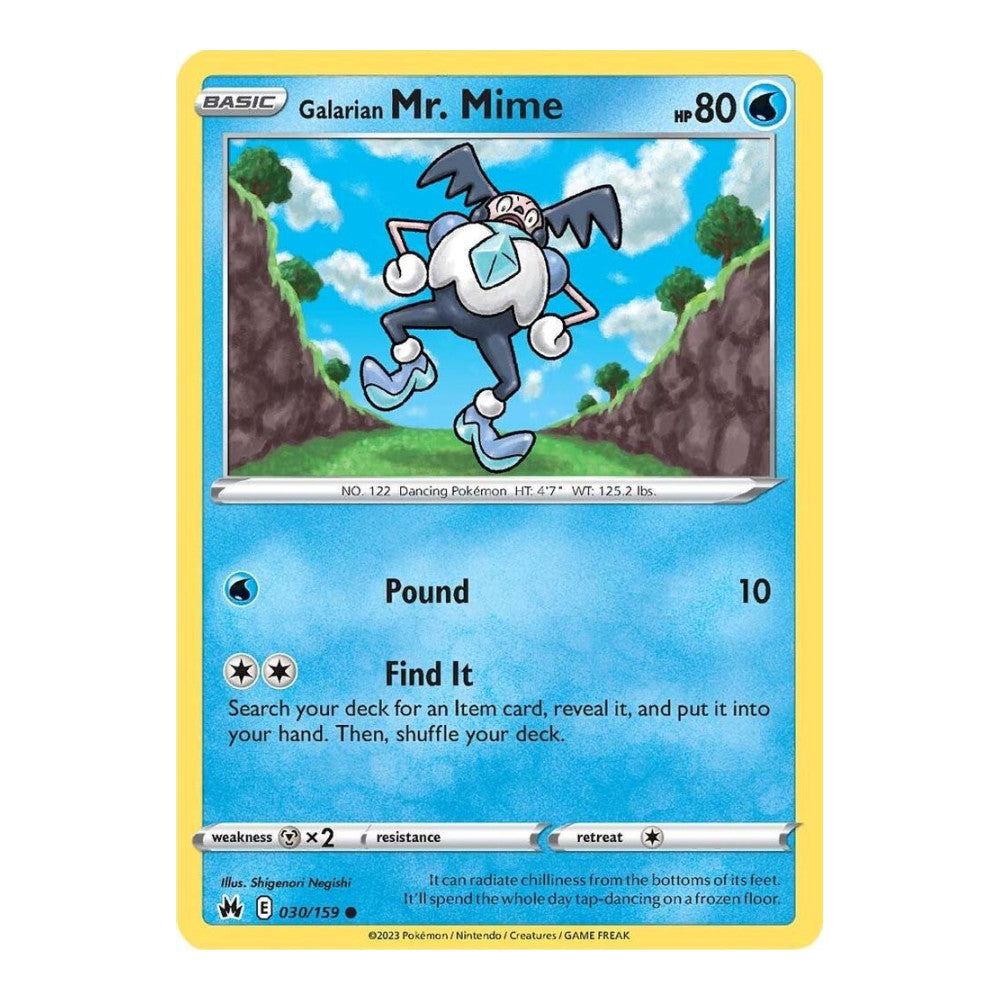 SWSH: Crown Zenith (CRZ) - Galarian Mr Mime (#030/159) (Near Mint)