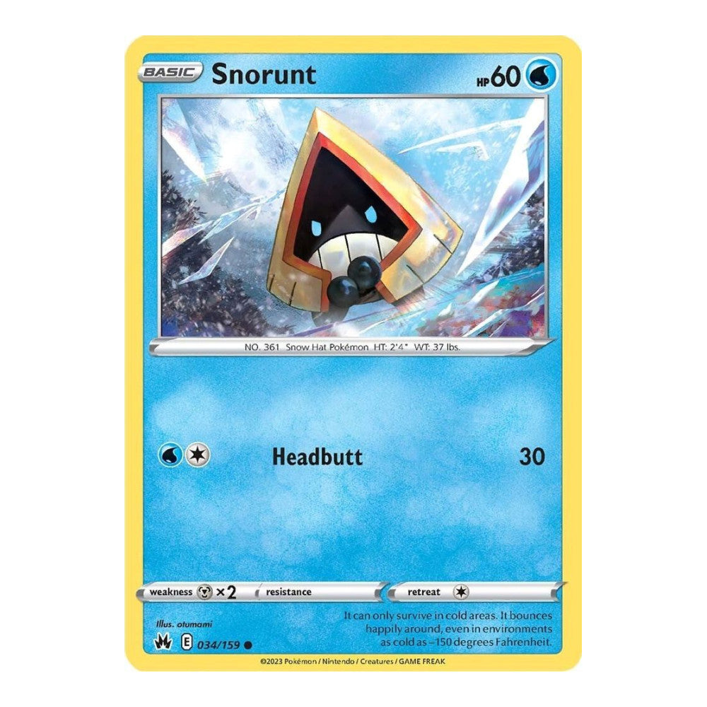 SWSH: Crown Zenith (CRZ) - Snorunt (#034/159) (Near Mint)