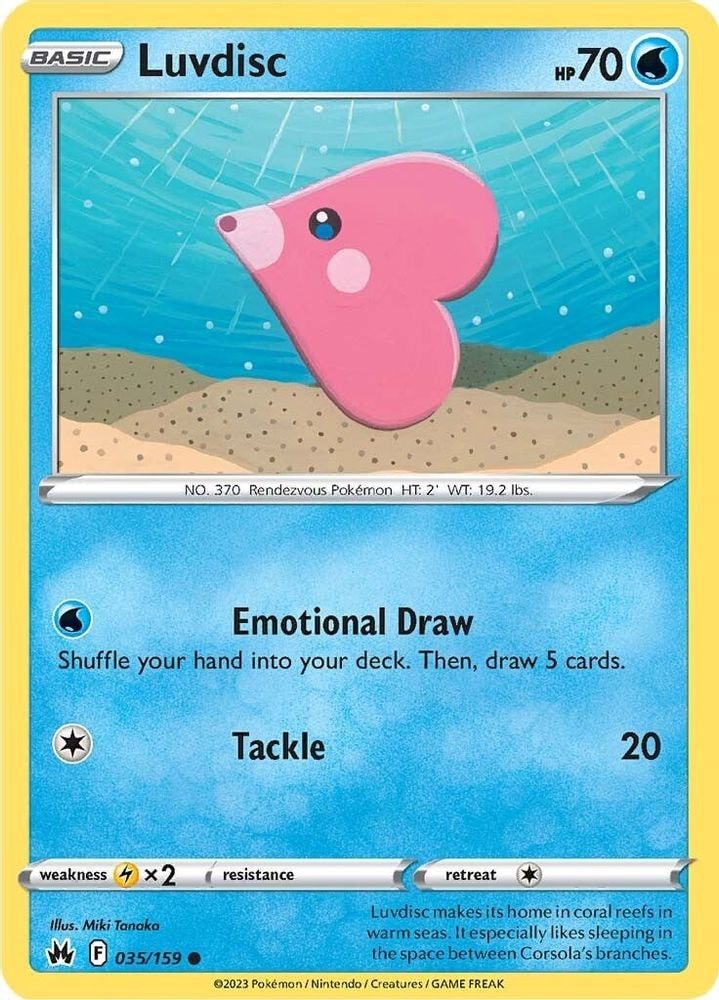 SWSH: Crown Zenith (CRZ) - Luvdisc (#035/159, Common) ()